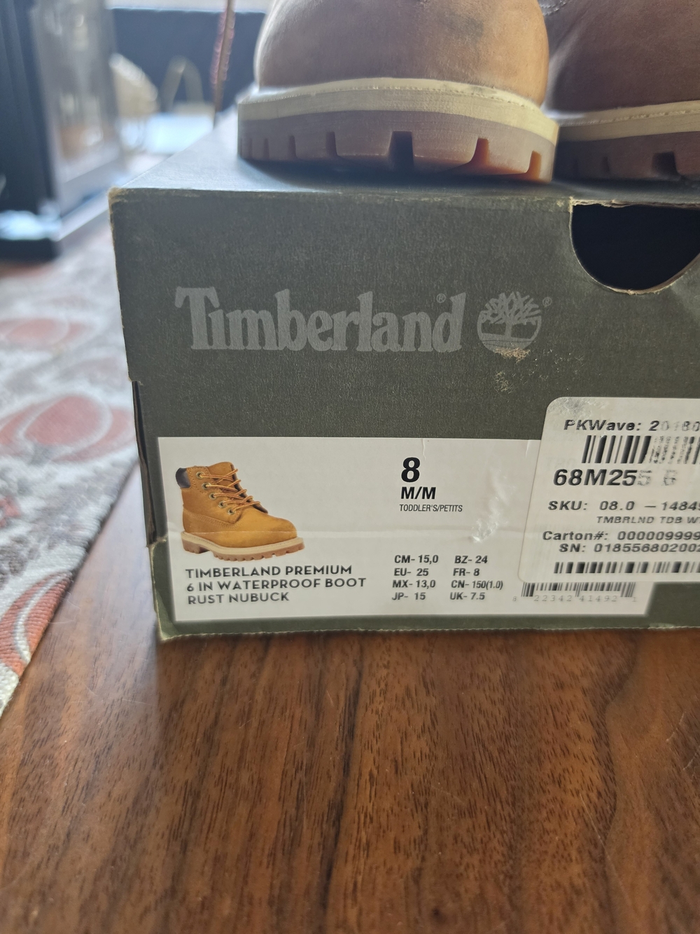 Timberland Kids' Brown Premium Leather Waterproof Boots - Picture 3 of 8